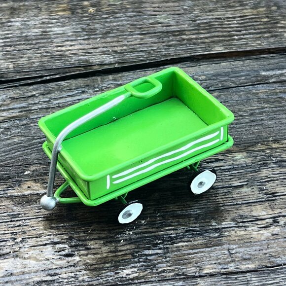 Vintage Lot Christmas Ornaments Kiddie Car Metal Wagon Wood Toy Dollhouse Cars - Picture 14 of 15